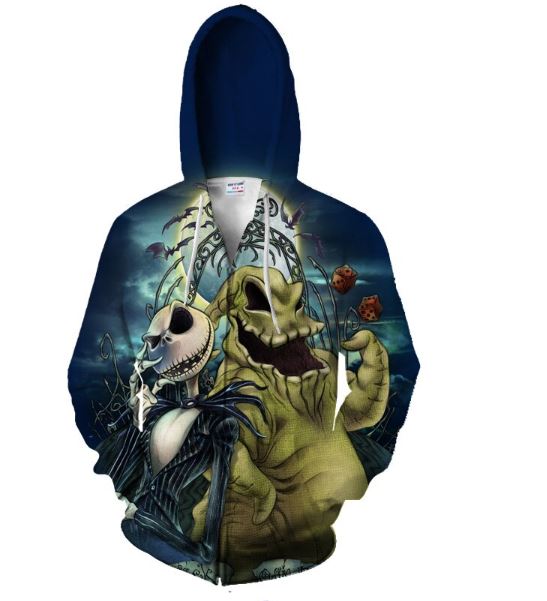 Oogie Boogie Zipper Hoodie XXS 