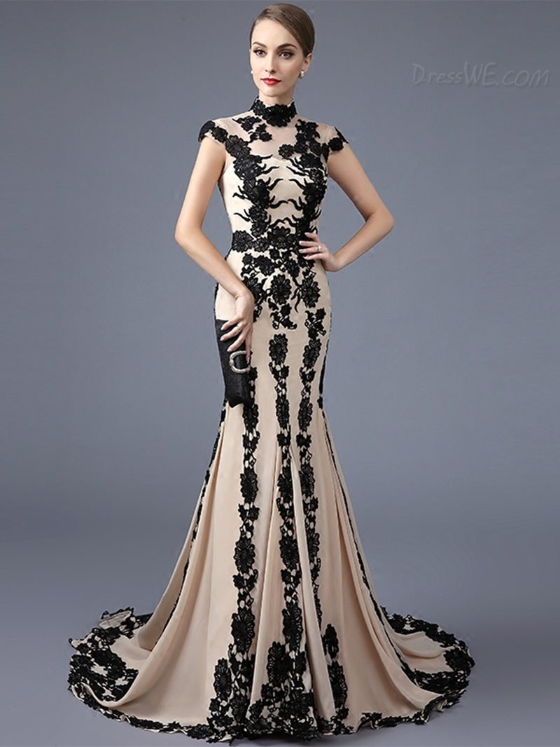 Mermaid Chinese Style Hot Evening Dress 