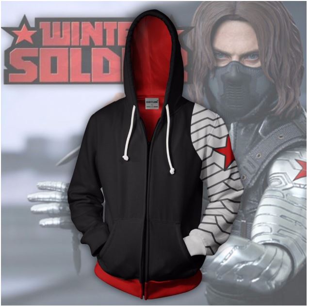 marvel zipper hoodie