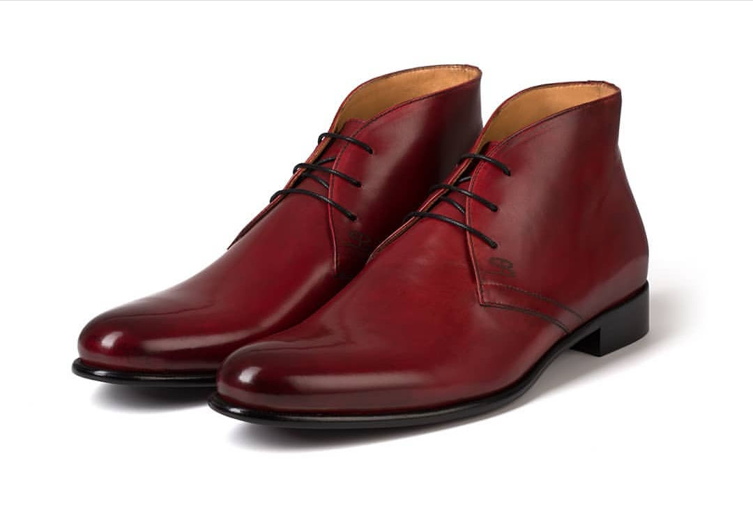 burgundy chukka boots mens