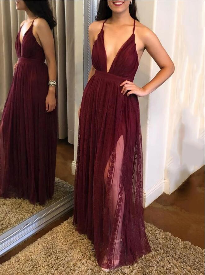 boho burgundy dress