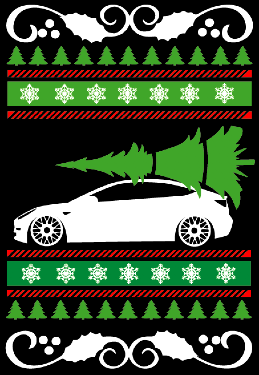 tesla christmas sweater
