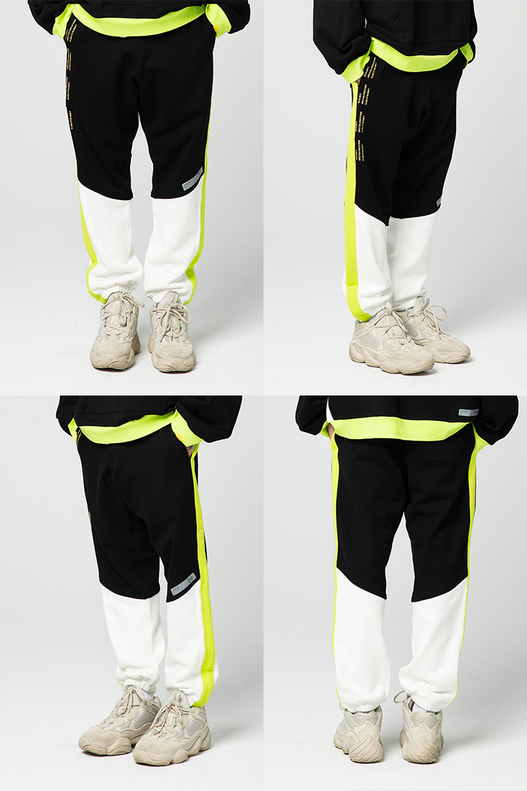two color track pants