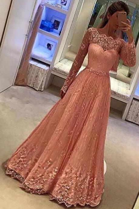 Lace Prom Dress,Party Dress 