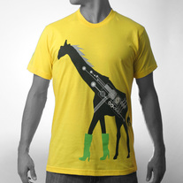 Men's Fashionista Giraffe - Yellow