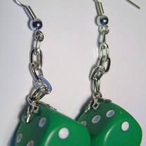 Dice earrings