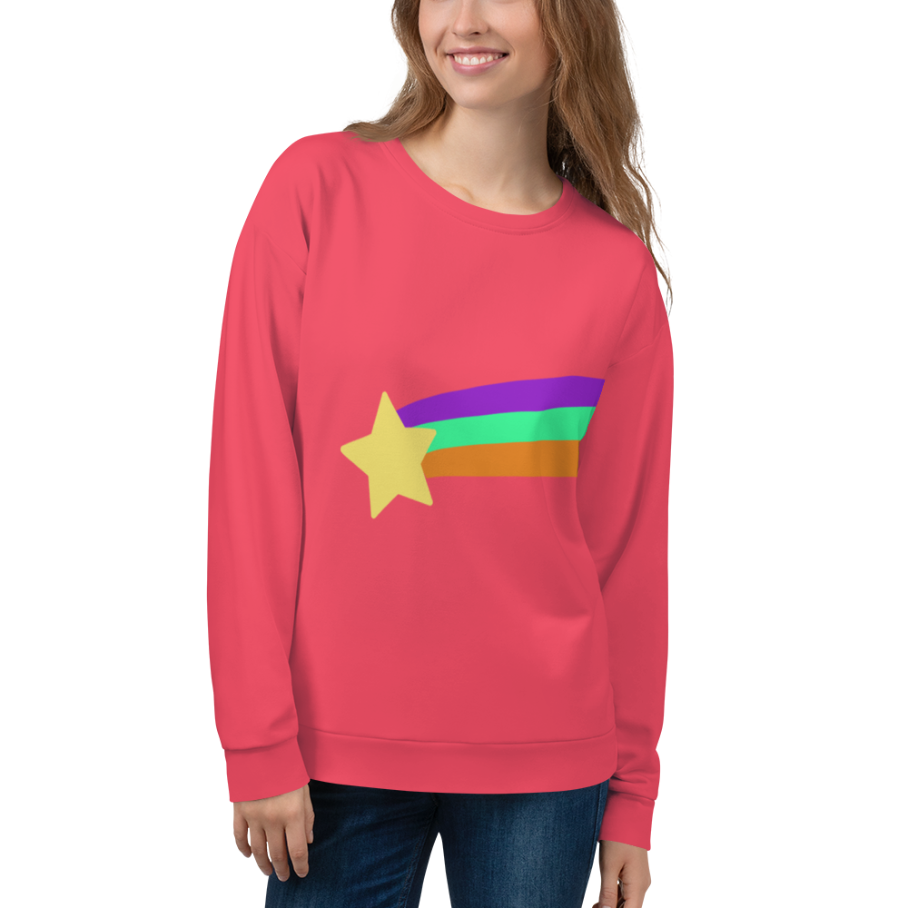 frayed black sweater