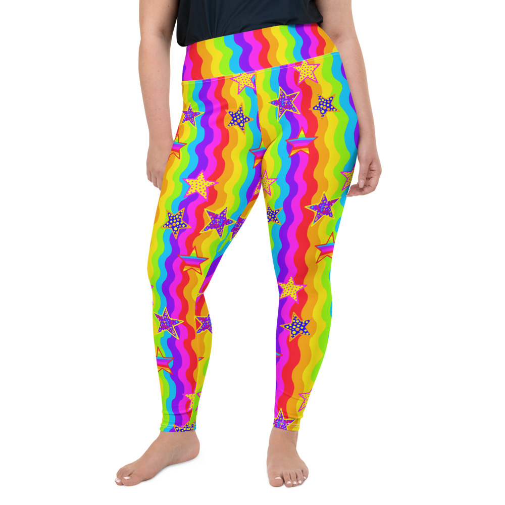 Swirl Plus Size Leggings 2XL 