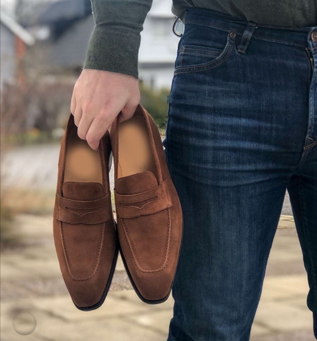 men's suede loafers