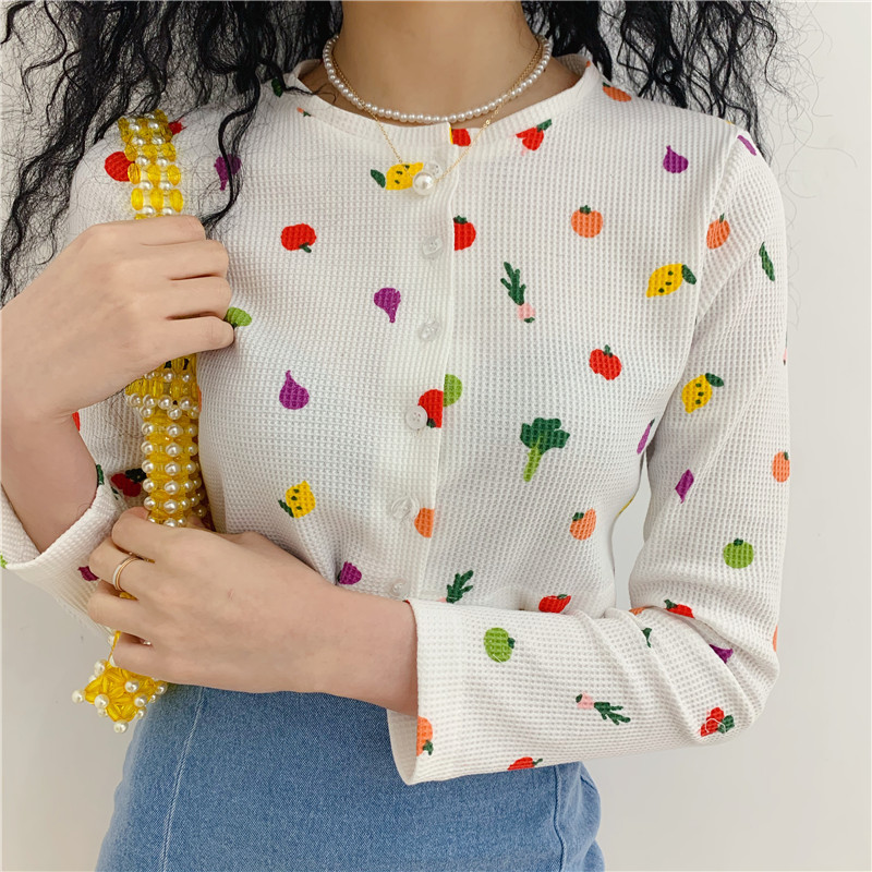 Fruit print sweater Clearance