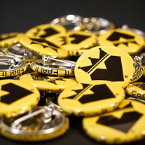 Yellow/Black Logo Button