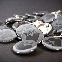 Grey/Black Logo Button