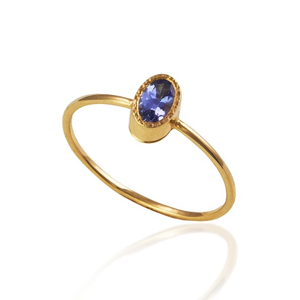 Natural Diamond /& Tanzanite 14k Solid Yellow Gold December Birthstone Tanzanite Diamond Gold Ring Gift For Loved One Christmas Gift