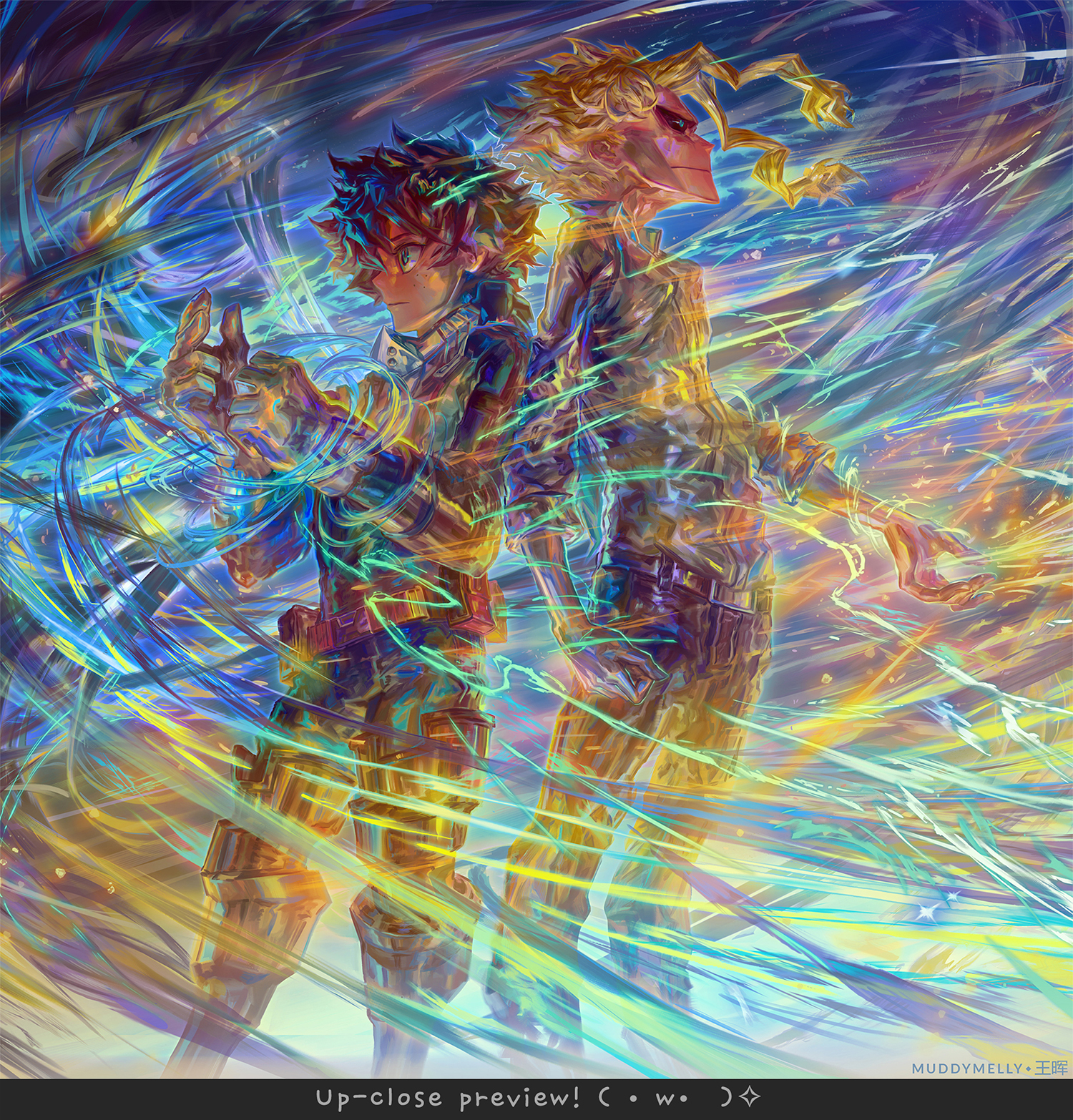 Deku And All Might 18 X12 Poster My Hero Academia Midoriya Izuku 緑谷出久 Toshinori Yagi 八木俊典 Anime Art Signed Print Sold By Muddymelly On Storenvy