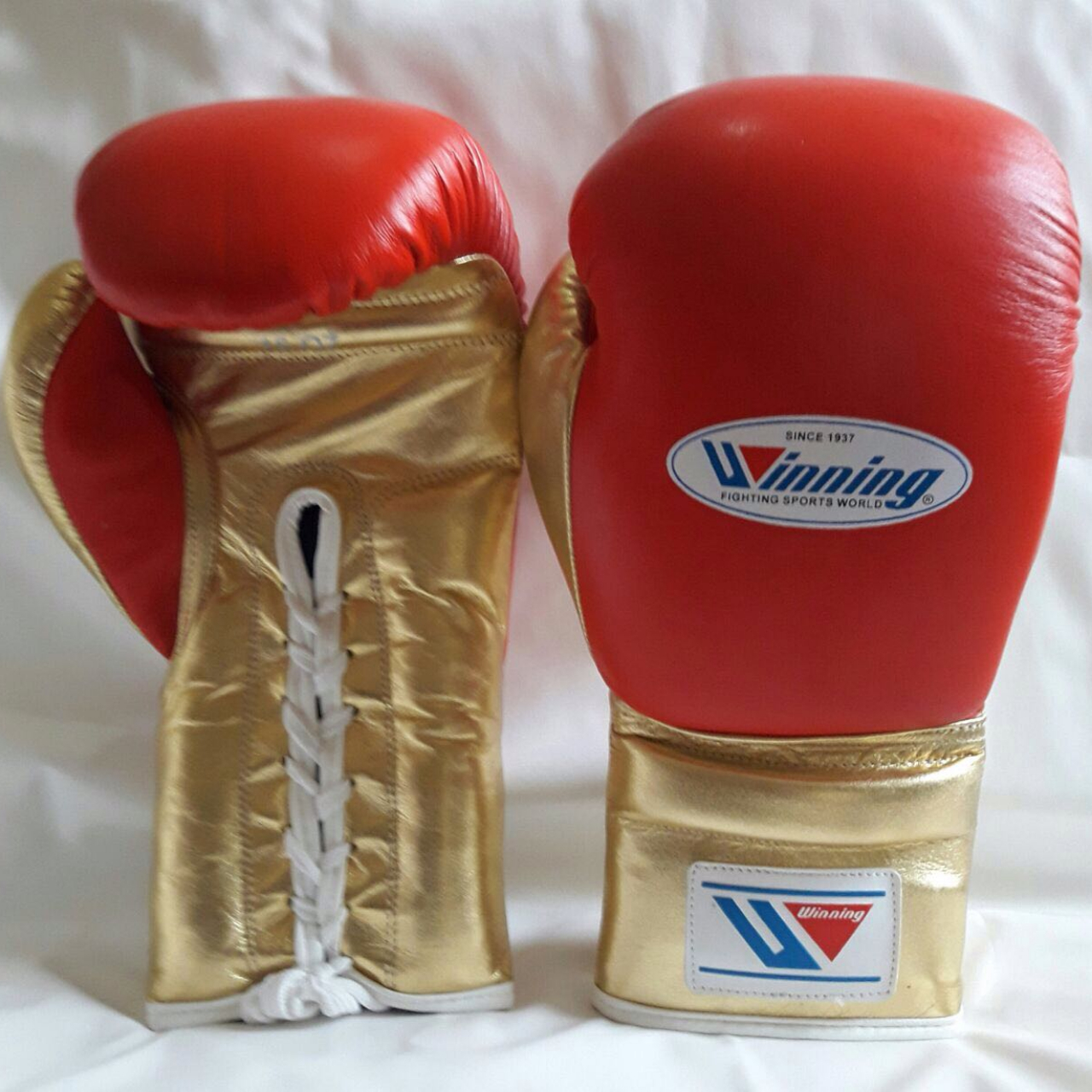 New Custom Made Shiny Leather Boxing Gloves Any /" Reg /" Brand Logo Like Winning