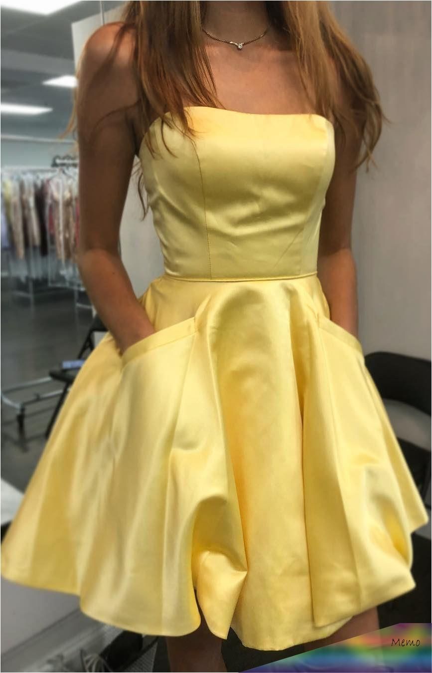 yellow homecoming dress