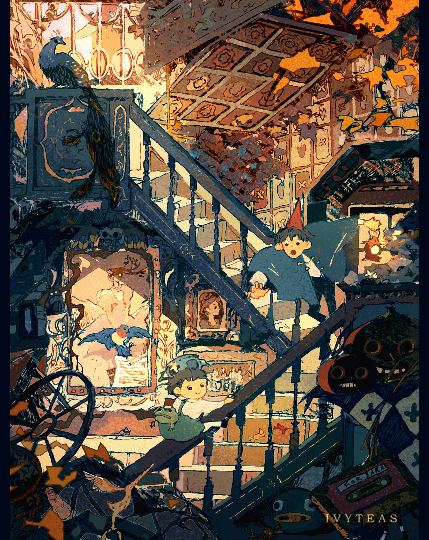 Over the Garden Wall Print A5