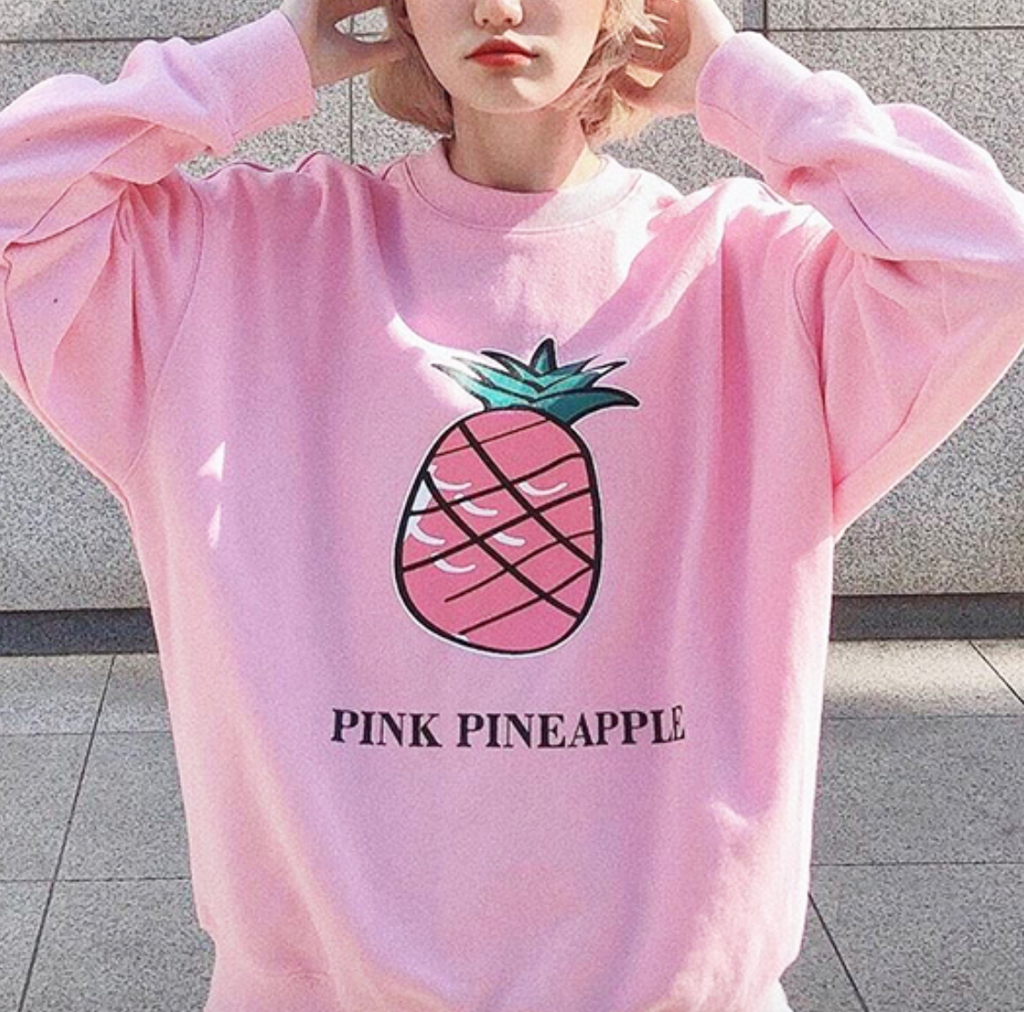 pink pineapple sweaters