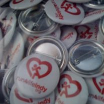 Run4LifeIndy Button - Hearts4Haiti Campaign