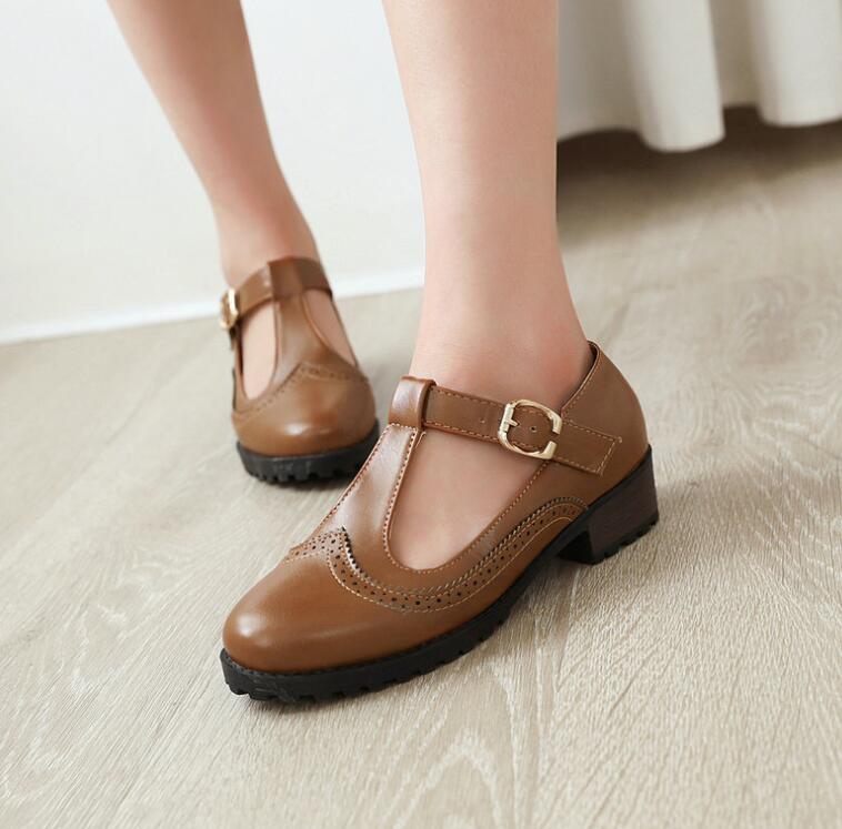 Brown T Strap Mary Janes Latvia, SAVE 51% - et.is