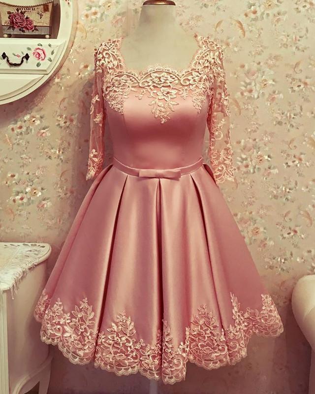 Pink Short Homecoming Dresses 