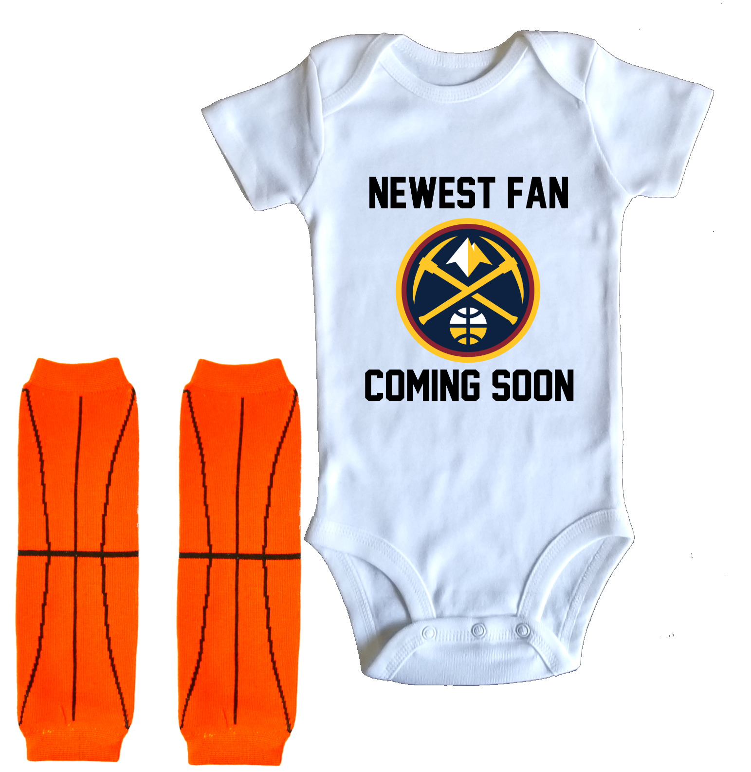 Little SweeteesDenver Nuggets Pregnancy Announcement Onesie Bodysuit