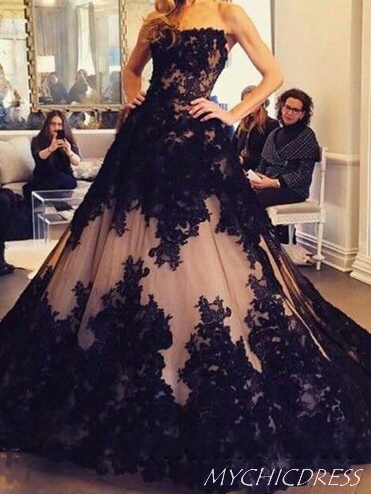 Get the Ball-Gown Strapless Lace 