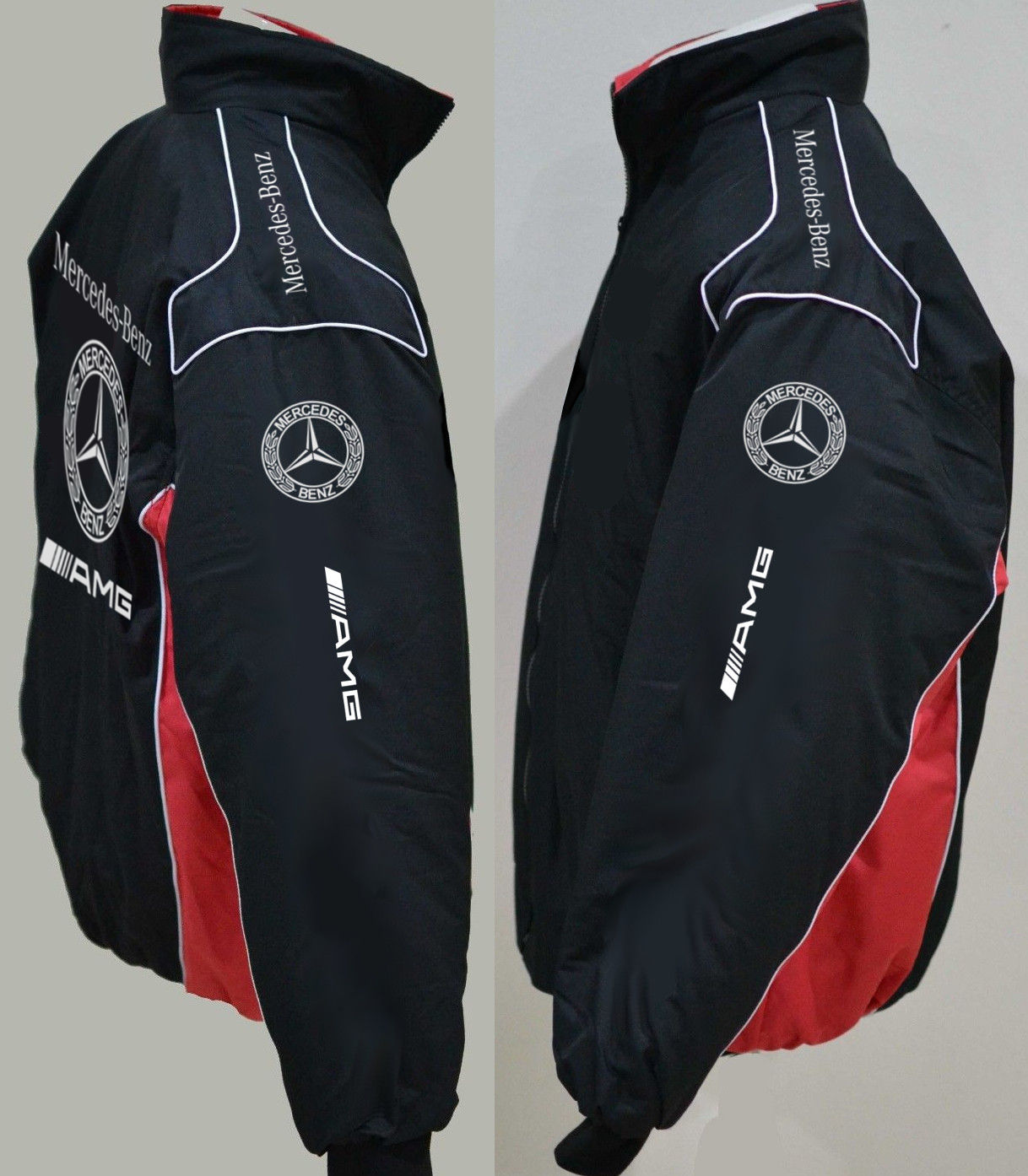 Mercedes AMG Jacket // Mercedes AMG Jacke // blackredsilver on