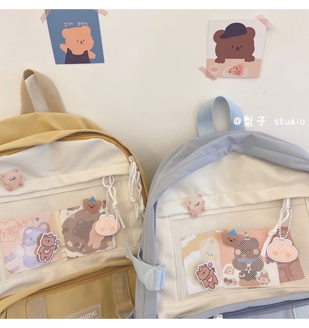 FREE SHIPPING Harajuku Cute Kawaii Cartoon School Bag Backpack With