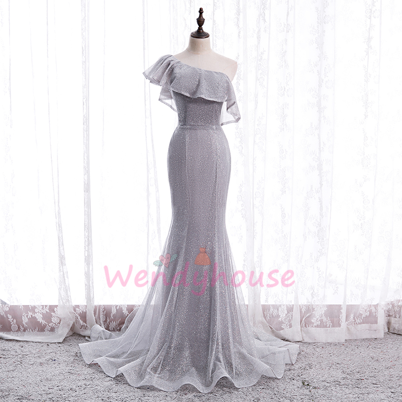 mermaid silver dress