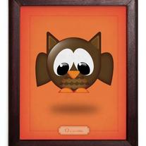 O is for Owl - Giclee Art Print 8 in x 10 in
