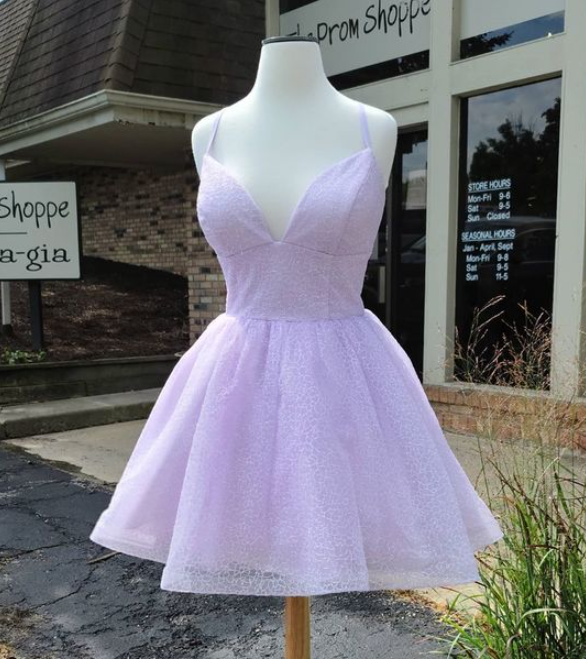 Lavender Short Homecoming Dress US14 