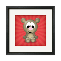 Bear - Giclee Art Print 8 in x 8 in