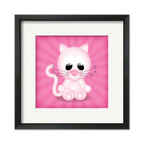 Cat - Giclee Art Print 8 in x 8 in