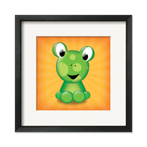 Frog - Giclee Art Print 8 in x 8 in